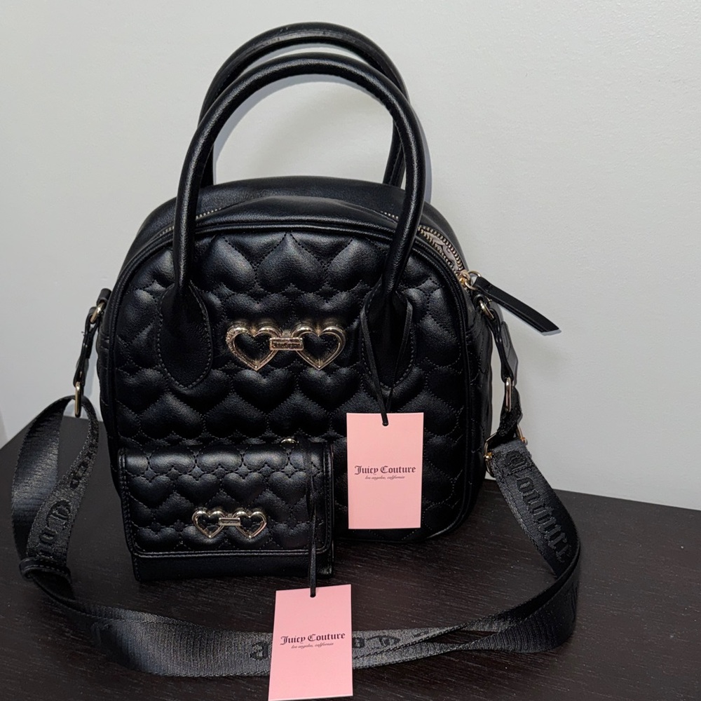 Juicy Couture Black Quilted Mini Bag